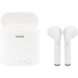 Denver TWQ-40 In Ear oordopjes Bluetooth Wit