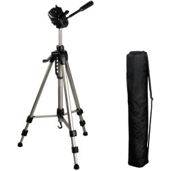 Hama Star 62 Tripod 1/4 inch Werkhoogte: 64 - 160 cm Champagne Incl. tas, Waterpas